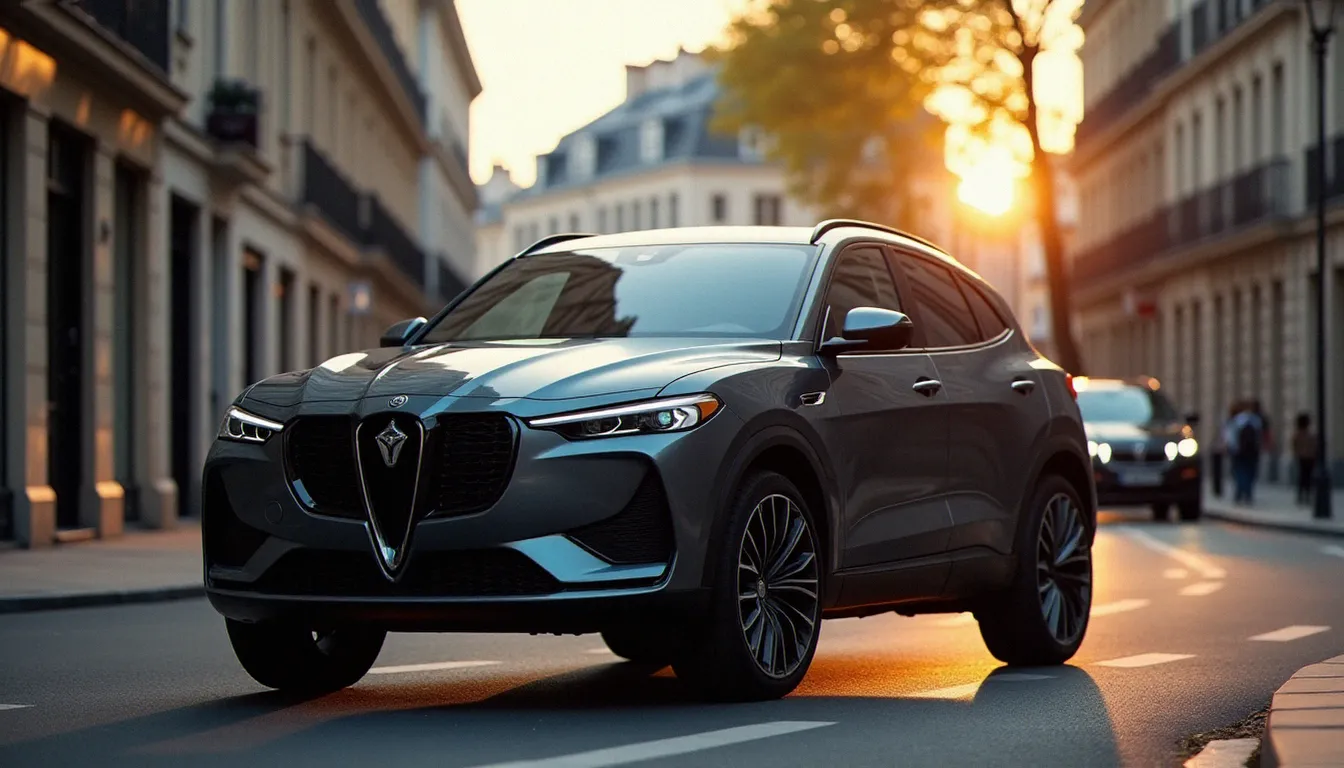 SUV DR en version Full Option garé sur une rue urbaine française, illustrant le positionnement attractif de l'auto prix DR en 2026