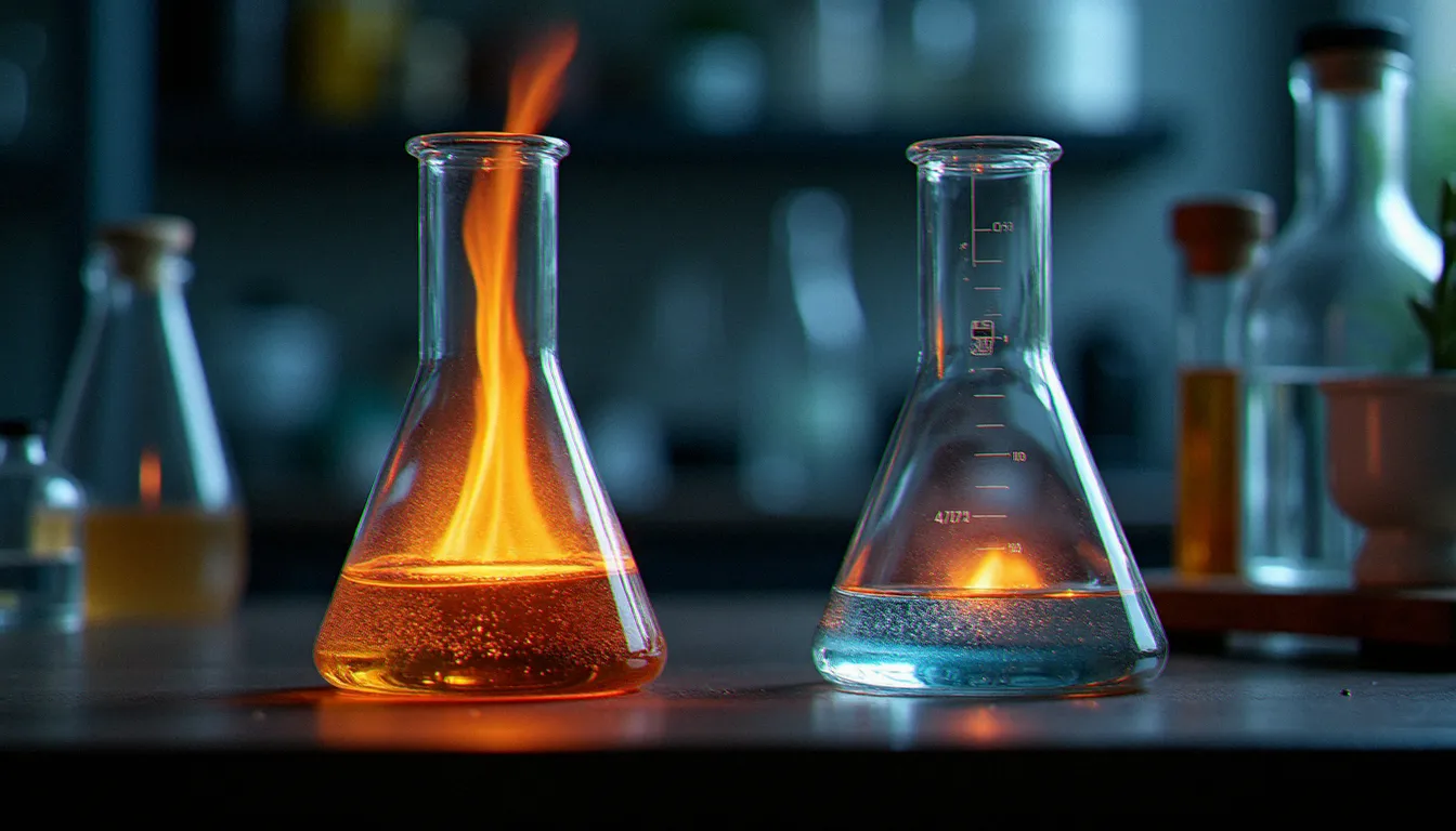 Comparaison en laboratoire de la propagation de flamme entre gaz naturel et essence pour illustrer les différences d'auto inflammation entre les deux carburants