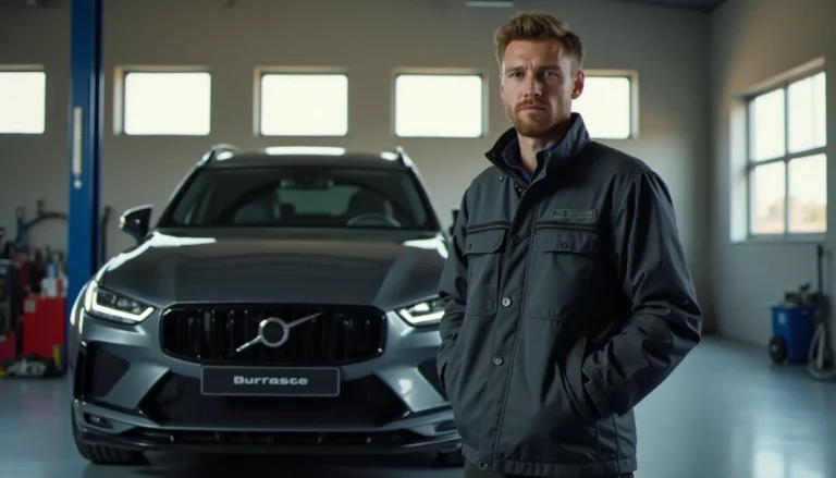 Préparateur auto inspectant un kit carrosserie installé sur une voiture française, représentant les enjeux des 40 millions d'automobilistes face à la réglementation
