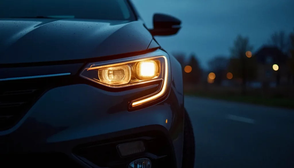 led renault megane 3 featured Renault Megane 3 avec feux LED allumés au crépuscule